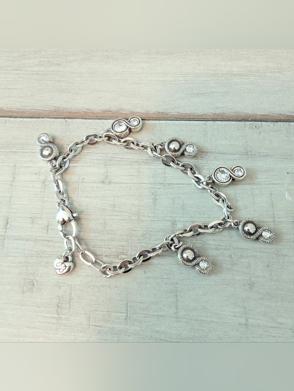 Brighton Infinity Sparkle Charm Bracelet